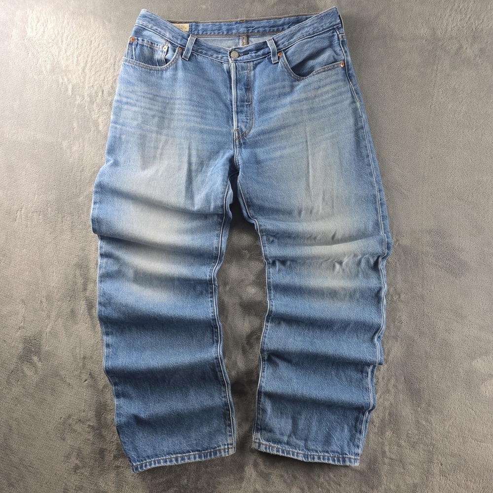Levi's Premium 501 Jeans Button‎ Fly Men's 31x32 MSR (34×32) Distressed Whiskers